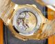 Replica Patek Philippe Nautilus Iced Out Yellow Gold Case Watch Brown Dial  (2)_th.jpg